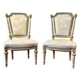 Suite de 2 chaises Louis XV