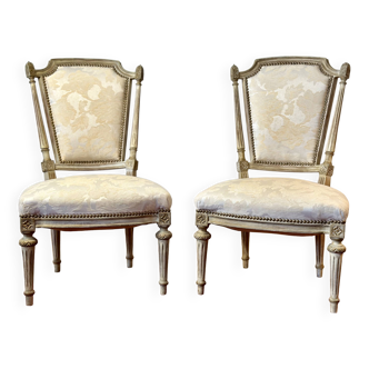 Suite de 2 chaises Louis XV