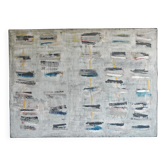 Peinture Abstraite XL "Poligon" par Simon Djermanovic 1991