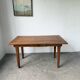 Extendable farmhouse table in oak