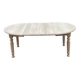 Refurbished Extendable Farmhouse Dining Table in Solid Oak