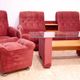 Living room set vintage Eastern Bloc seating set 1980s Czechoslovakia