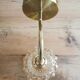 Vintage globe wall lamp in molded glass