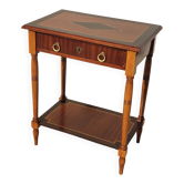 Antique vintage console side table inlaid
