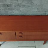 Small vintage Scandinavian teak sideboard