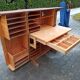 Folding desk says "Magic box" by designers Mummenthaler - Meier, Switzerland