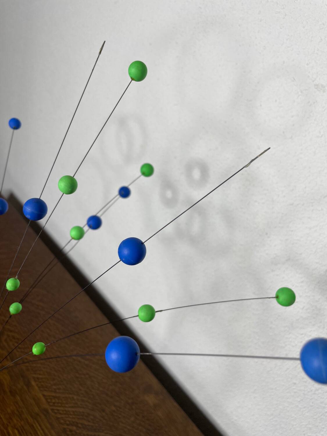 Mobile pop art kinetic ball sculpture, Lauris Lonborg, 70s