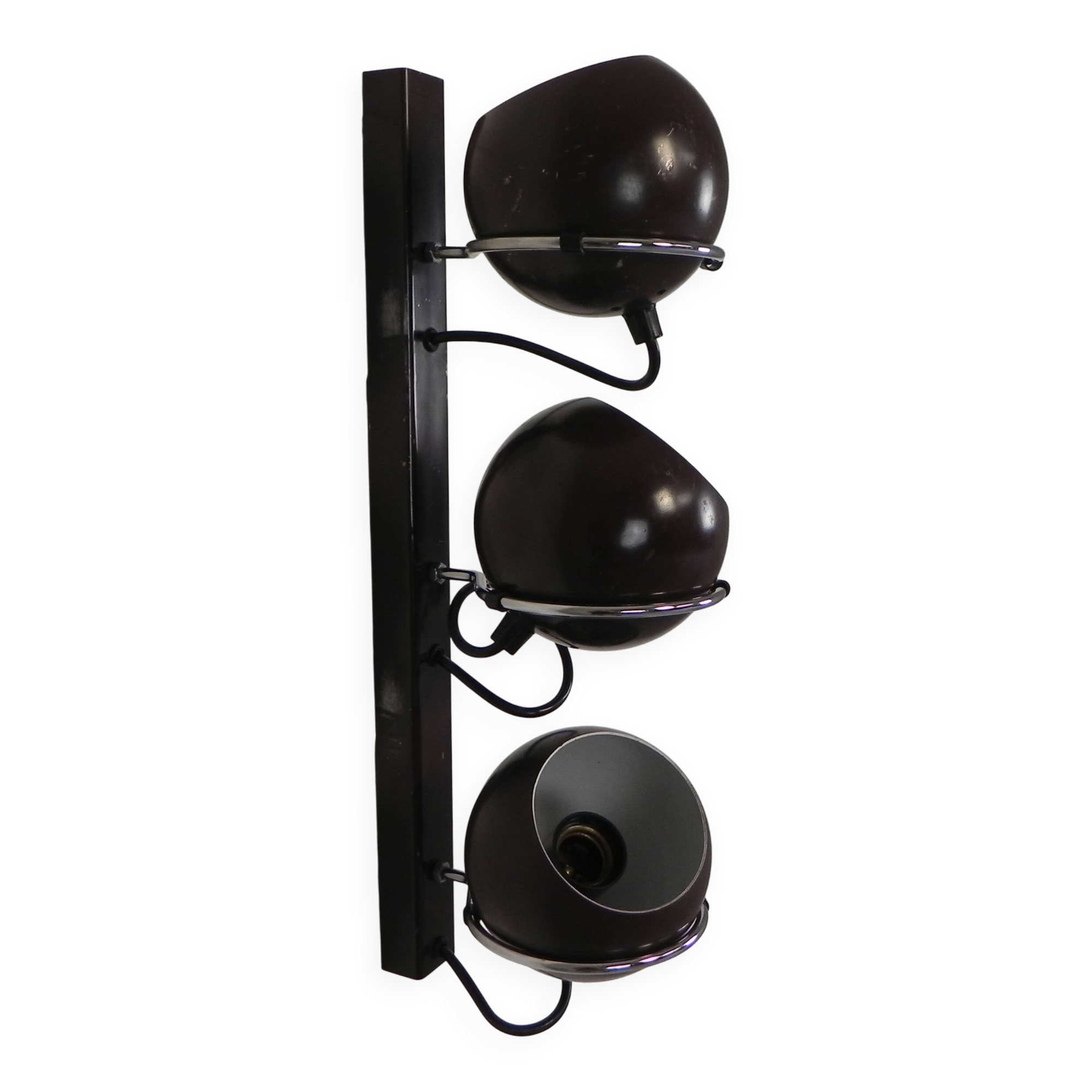 Gepo wall lamp with 3 globes, 1960s