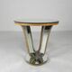 Art Deco coffee table, side table, with mirror glass and walnut veneer, 1930s