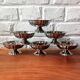6 Guy Degrenne ice cream cups and spoons, Louis XV model