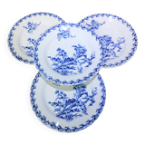 4 flat plates Gien Chardons (4)