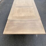 Renovated art deco extendable wooden dining table 235cm