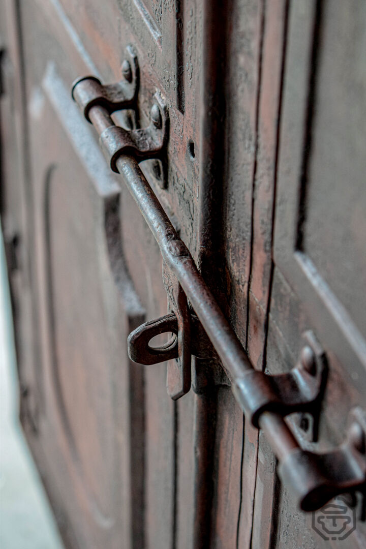 19th-century riveted construction cabinet