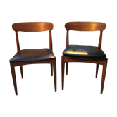 Suite de deux chaises scandinaves