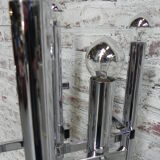 Standing chrome lamp uplight with 8 points of light