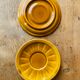 Set of 6 cups and under cups of vintage bistro coffee.