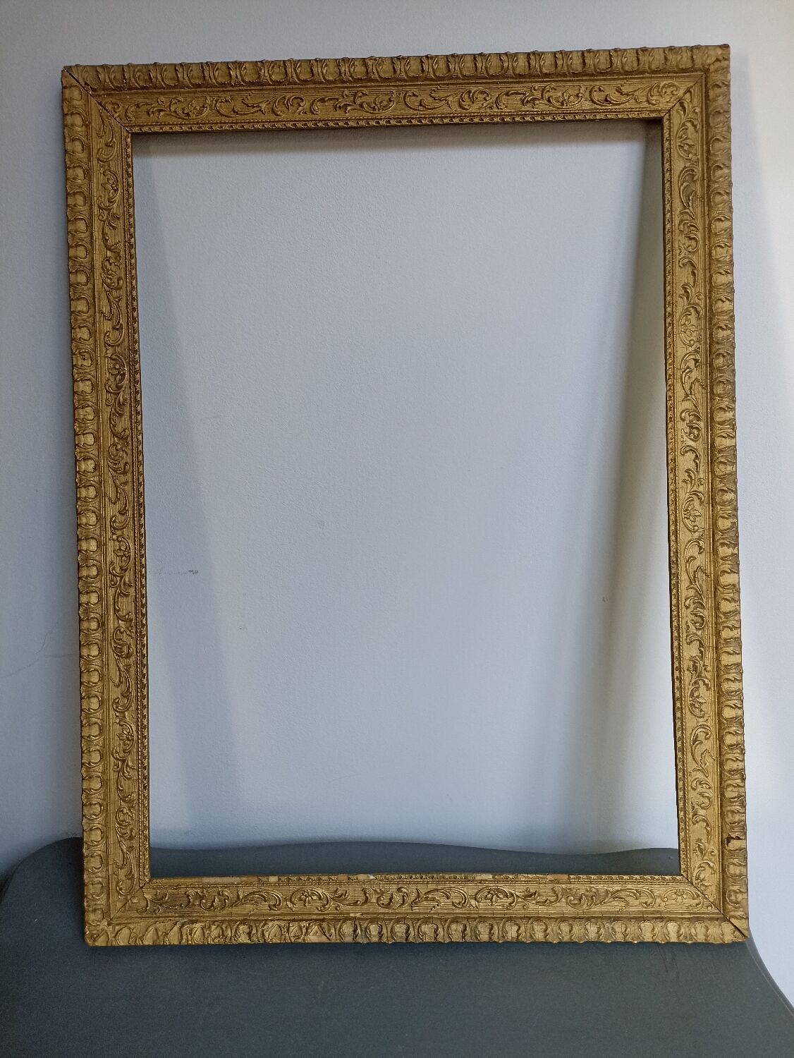 Old gilded wooden frame
