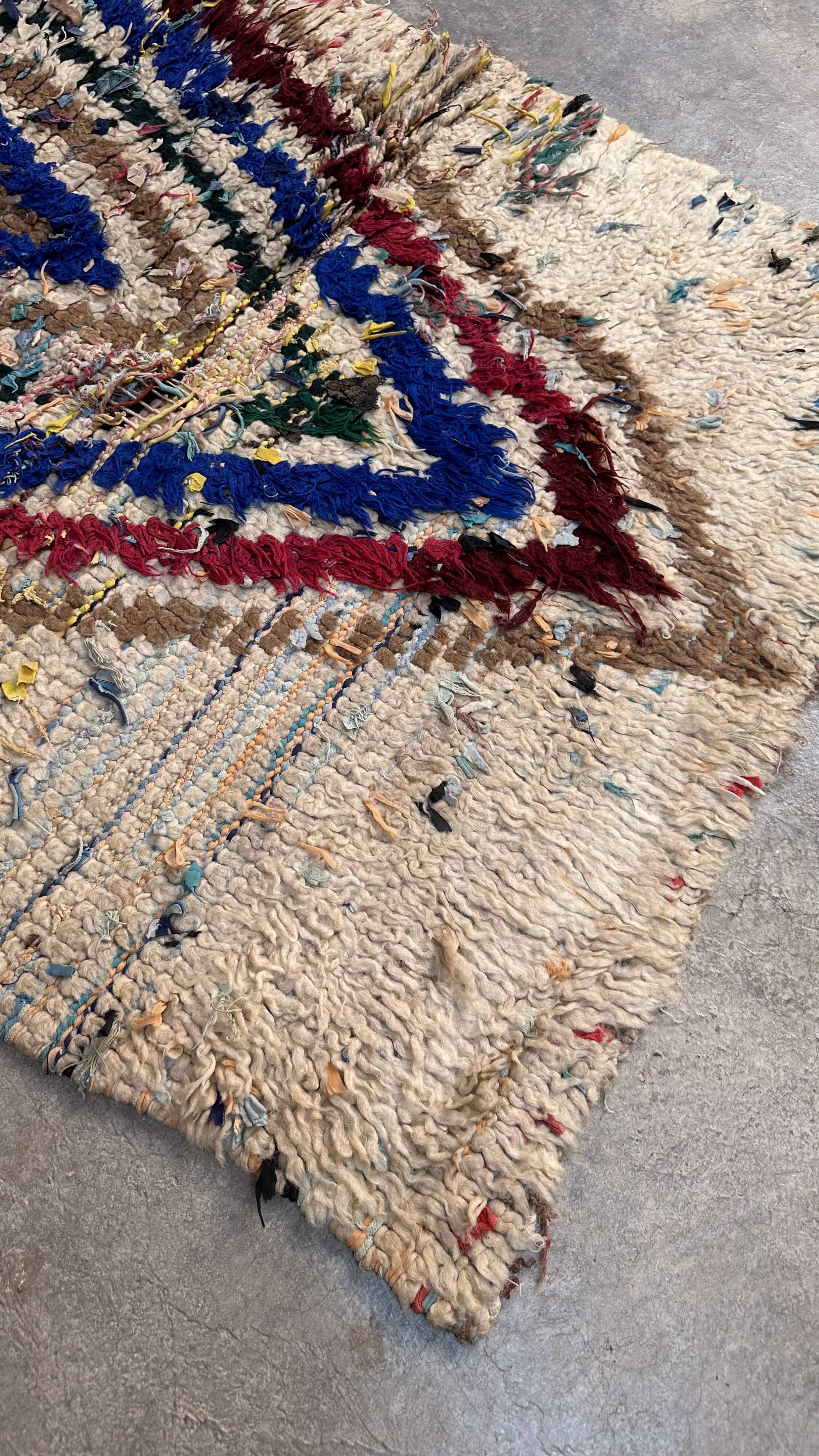 Azilal Colorful Moroccan Rug - 177 x 84 cm