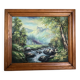 Mountain and torrent landscape painting