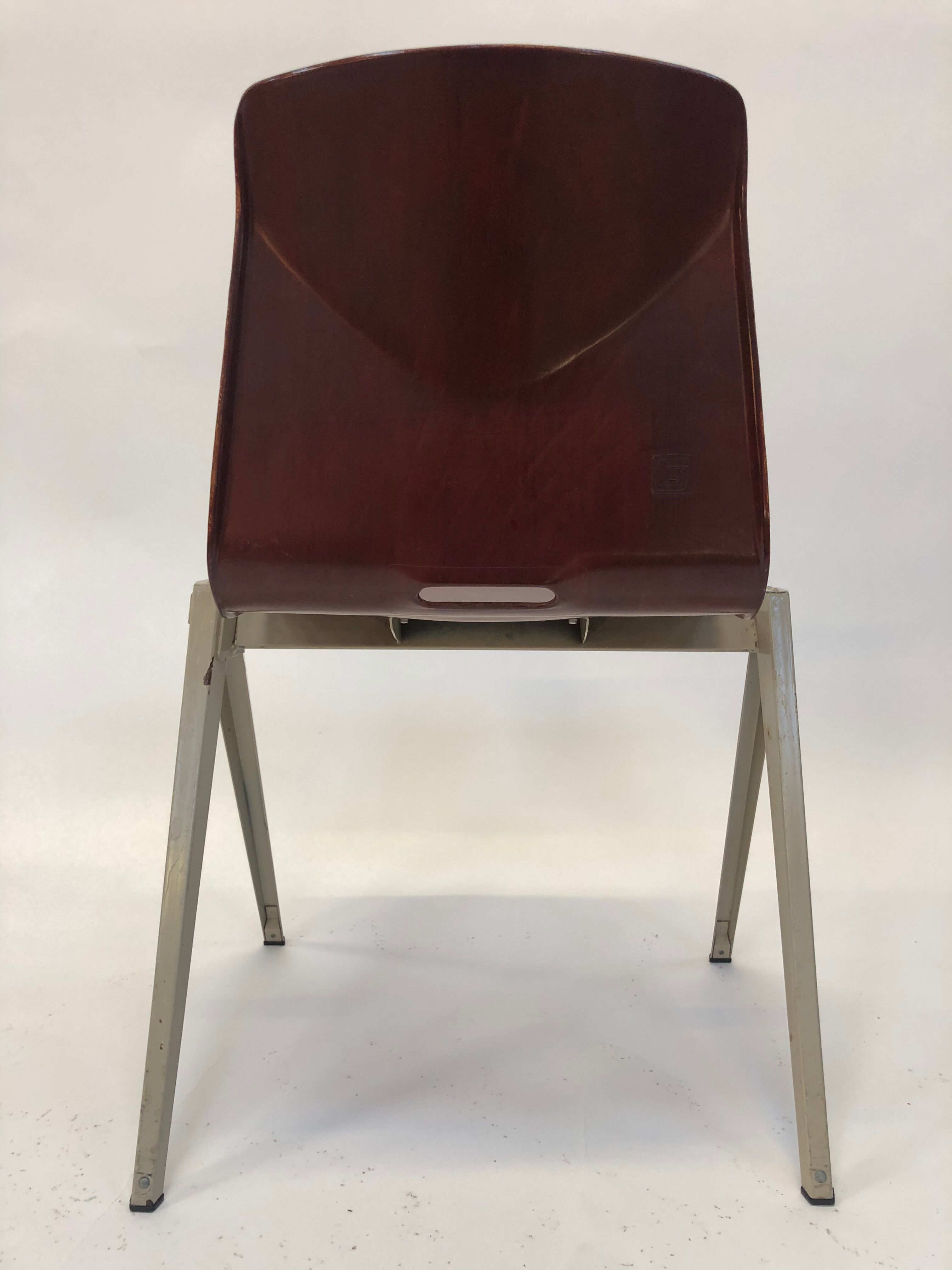 Lot of 4 vintage chairs Galvanitas S22 in the Netherlands