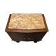Art Deco bedside table with marble top, 1930s