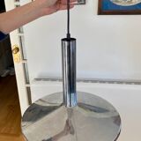 Grande suspension chromée Hustadt Leuchten 1960
