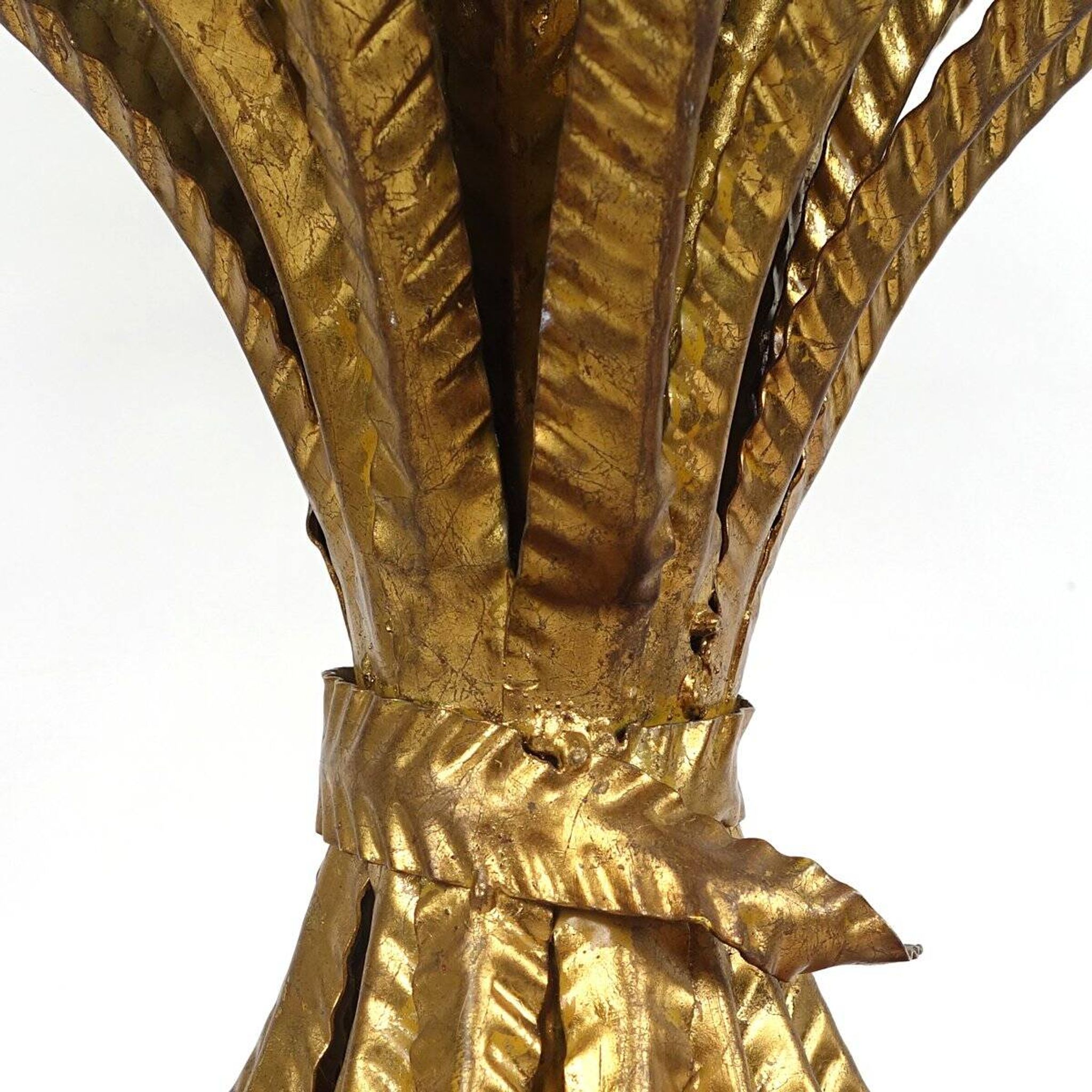 Hollywood Regency gilded sheaf of wheat coffee table in the style of Coco Chanel, 1960s