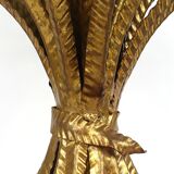 Hollywood Regency gilded sheaf of wheat coffee table in the style of Coco Chanel, 1960s