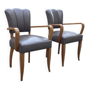 Paire de fauteuils bridge - veritable