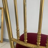 Vintage Chiavari Velvet Chair Circa 1960 Italy