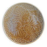 Pie dish cheese platter barbotine Gien 60s