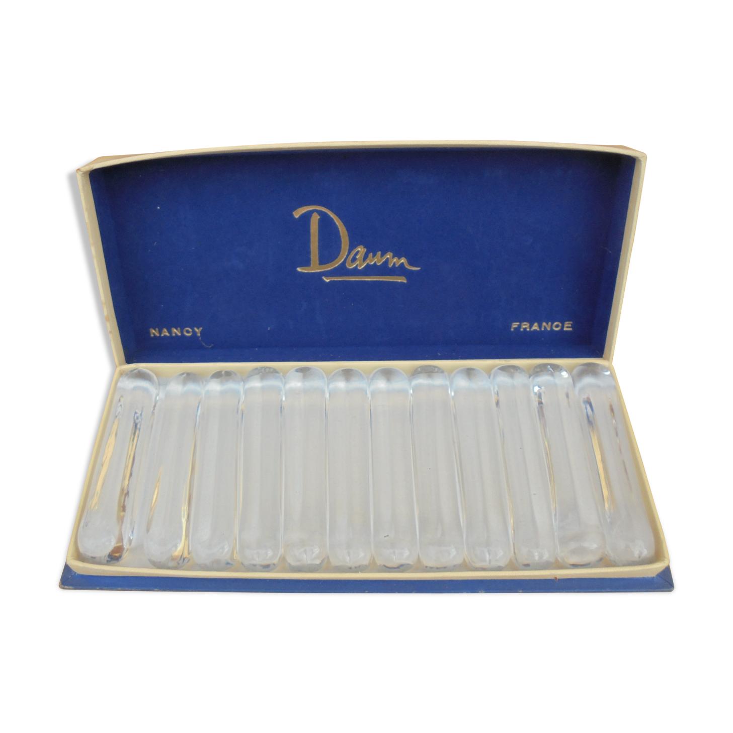 12 daum crystal knife holders