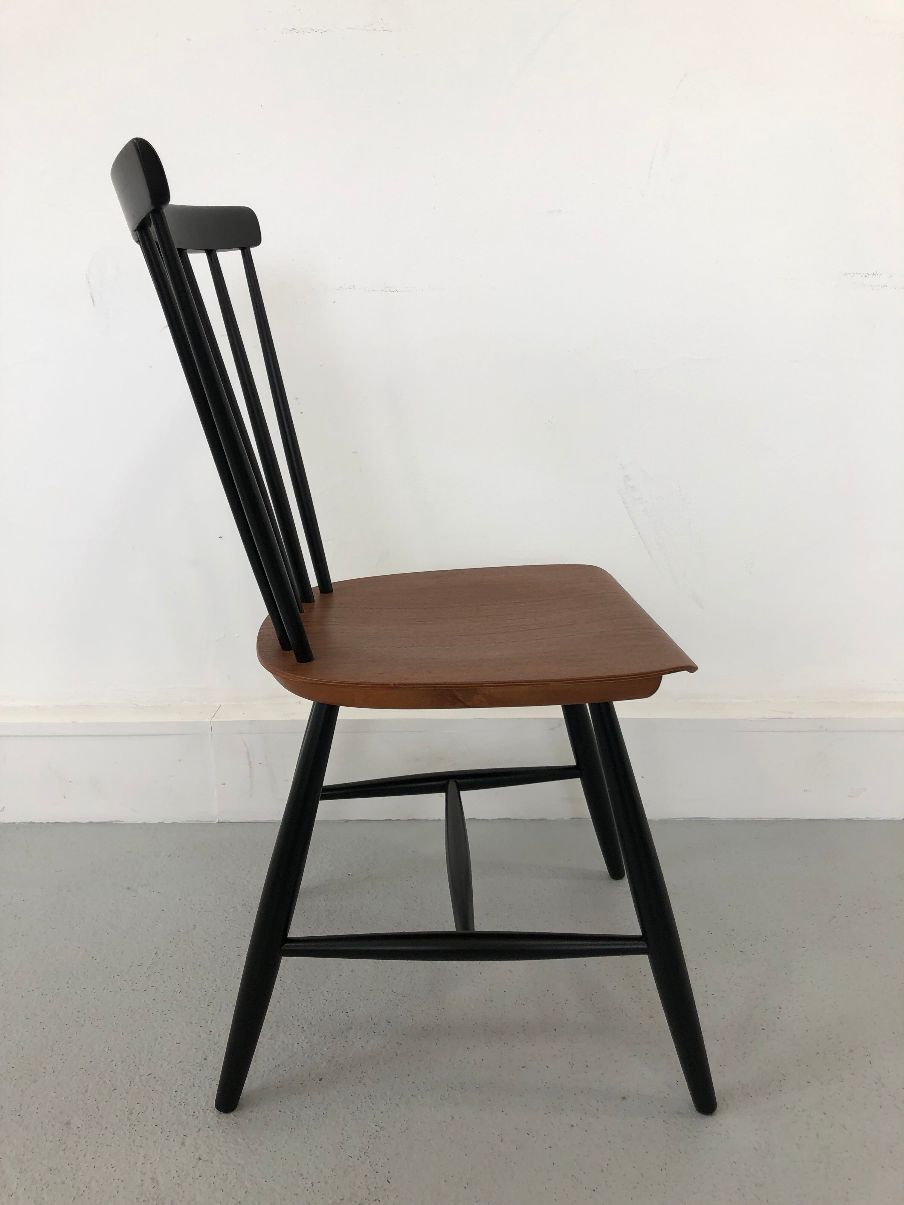 Swedish Teak Chairs by S. E. Fryklund for Hagafors, 1960s, Set of 4