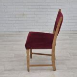 1970s, set of 6 Danish dinning chairs, very good condition, oak wood.