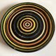Dish XL table center in glazed terracotta ceramic 1950