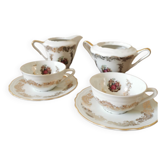 Duo of vintage porcelain cups