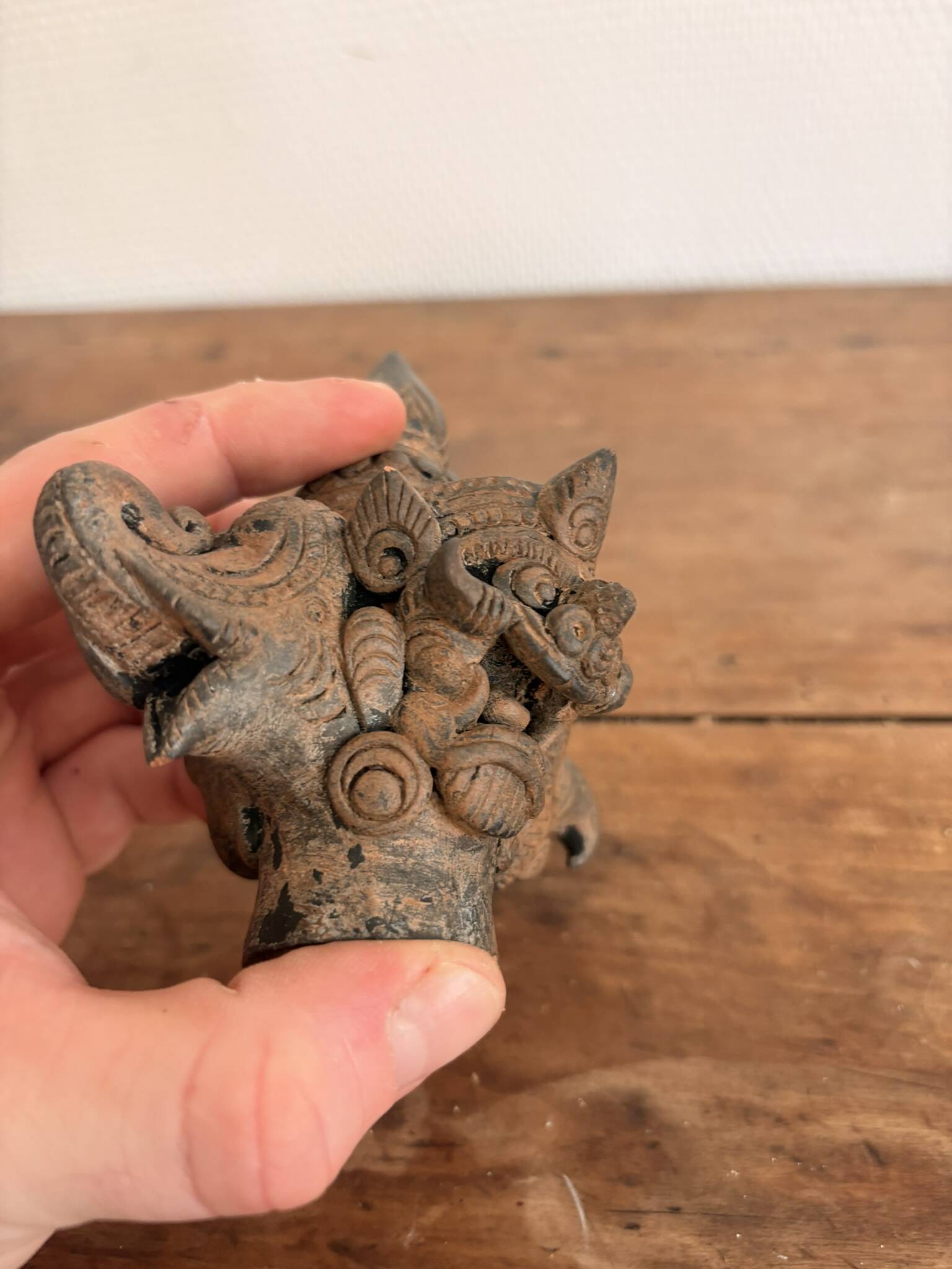 Trimurti Head Mask Deity Demon Kala Bird Garuda Indonesia Bali