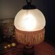 Lampe de chevet vintage romantique verre à franges