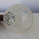 Wall lamp teak metal and glass