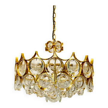 Chandelier en verre cristal par Palwa