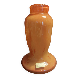 Vintage blown glass vase from Pierre de Lune crystal factory.