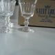 Service de six verres à pied de la cristallerie "Saint Louis"