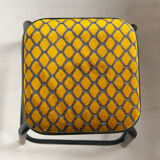 Matte and yellow black industrial stool
