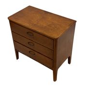 Vintage small Chest of Drawers Cabinet 1960s Oak Design