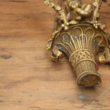 Wall lamp in bronze cherub