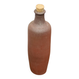 Vintage terracotta bottle, decorative bottle, pottery
