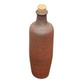 Bouteille en terre cuite vintage, bouteille décorative, poterie