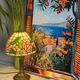 Lamp inspired by vintage Tiffany style Art Nouveau.