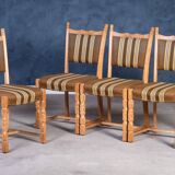 Vintage Oak Chairs, Denmark, 1960s, Set of 4