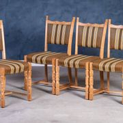 Vintage Oak Chairs, Denmark, 1960s, Set of 4